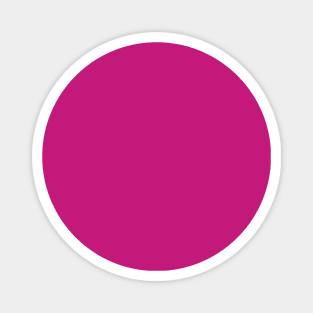 Solid Raspberry Hot Pink Monochrome Minimal Design Magnet